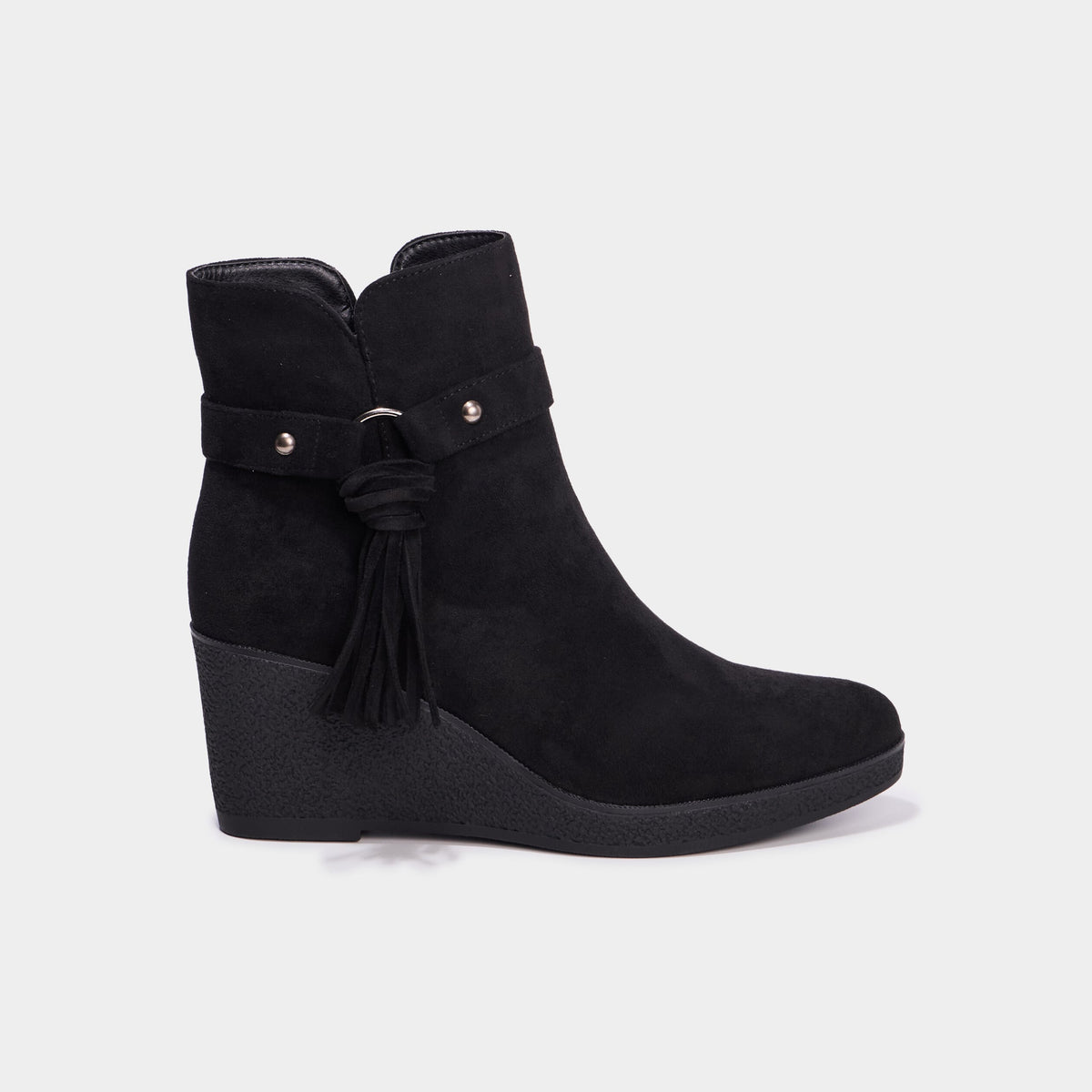 Boots compensées vert kaki femme - 4