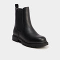 Boots crantées noir fille - 1