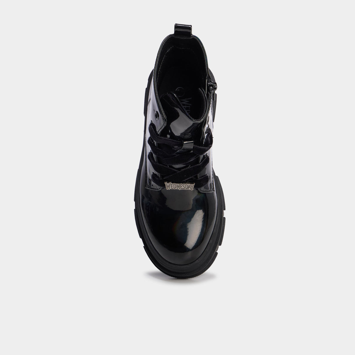 Boots effet holographique Mercredi noir fille - 2