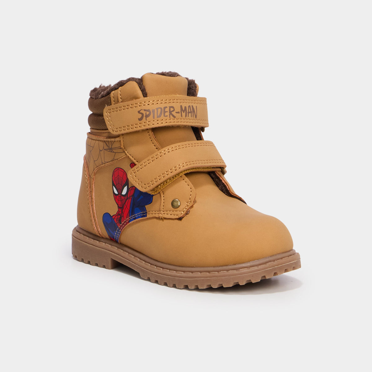 Boots fourrées Spider-Man sable garçon - 1