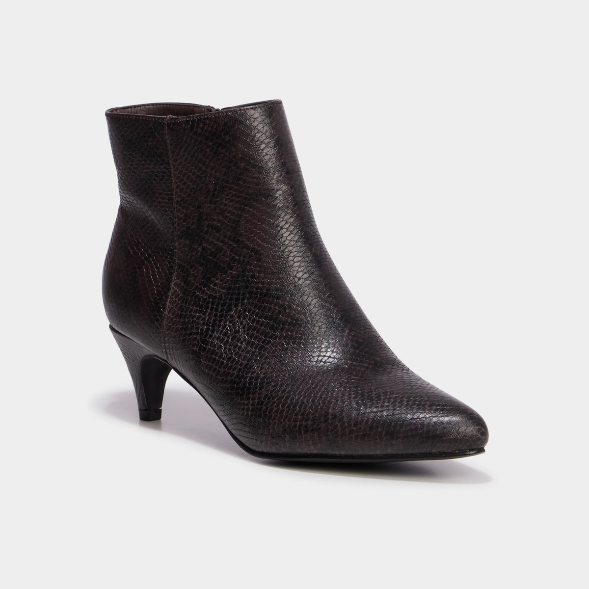 Boots vernies kitten heels noir femme - 3