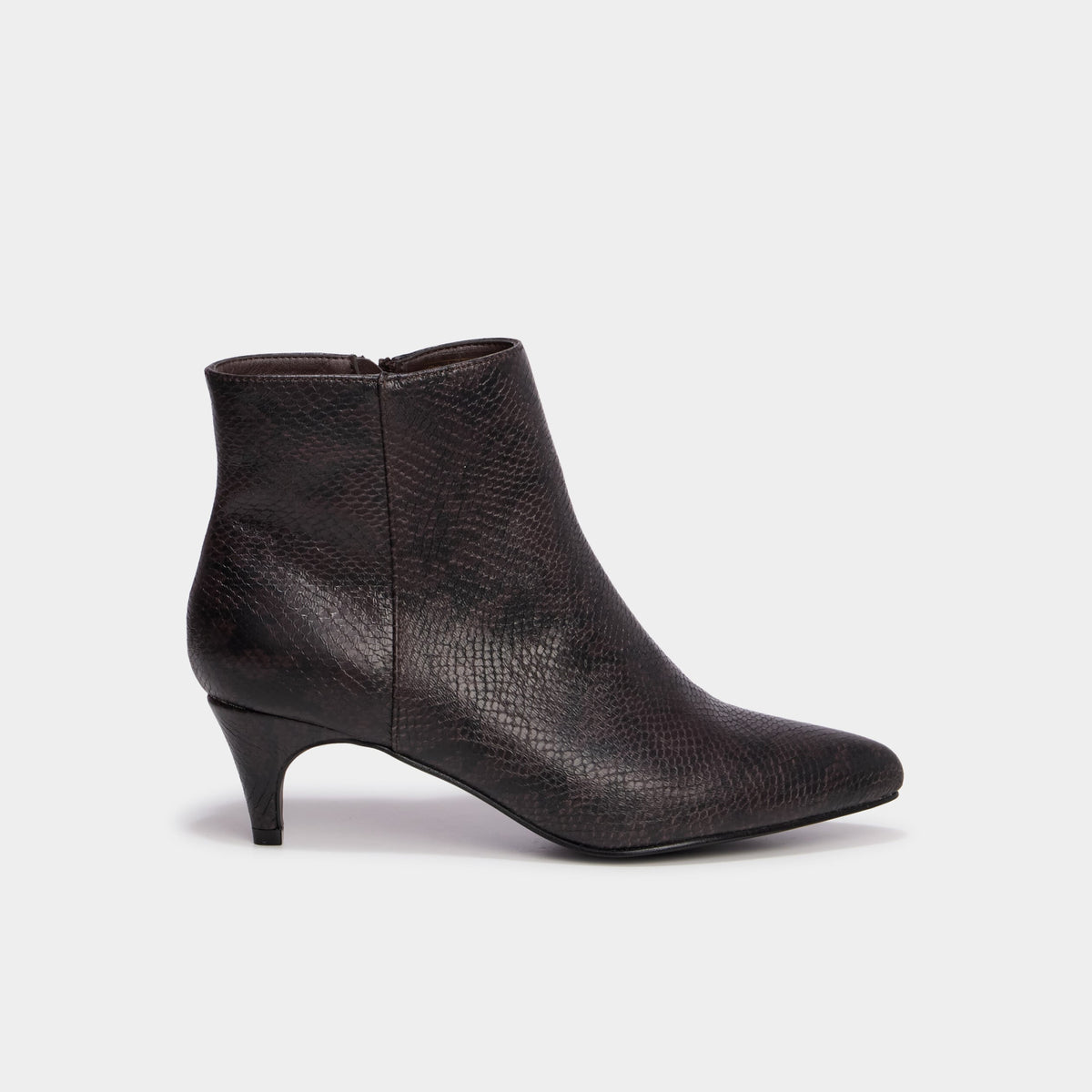 Boots vernies kitten heels noir femme - 4