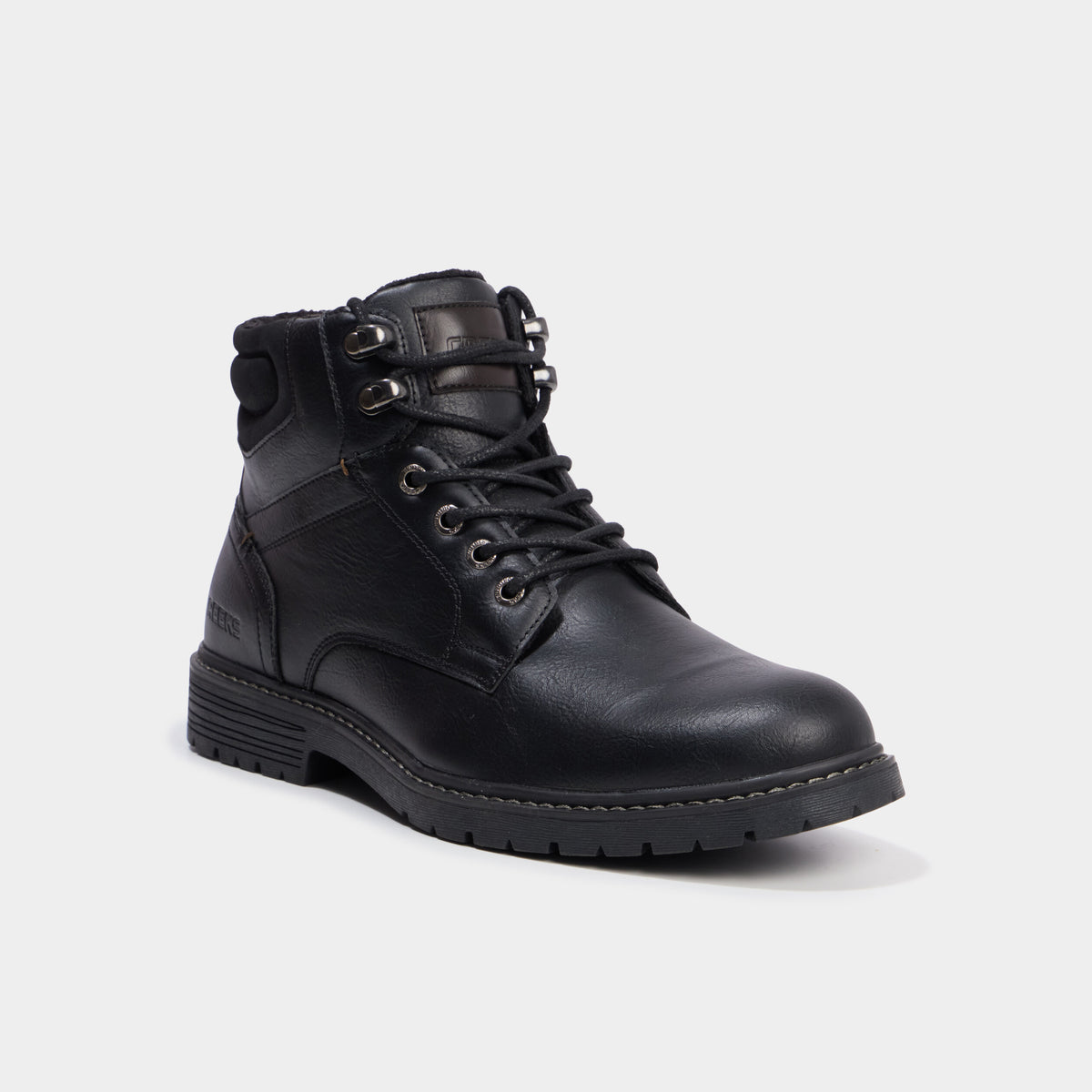 Bottines à lacets avec zip côté marron clair homme - 3