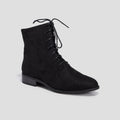 Bottines à lacets noir femme - 1