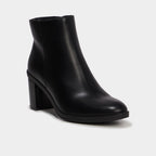 Bottines à talons carrés noir femme - 1