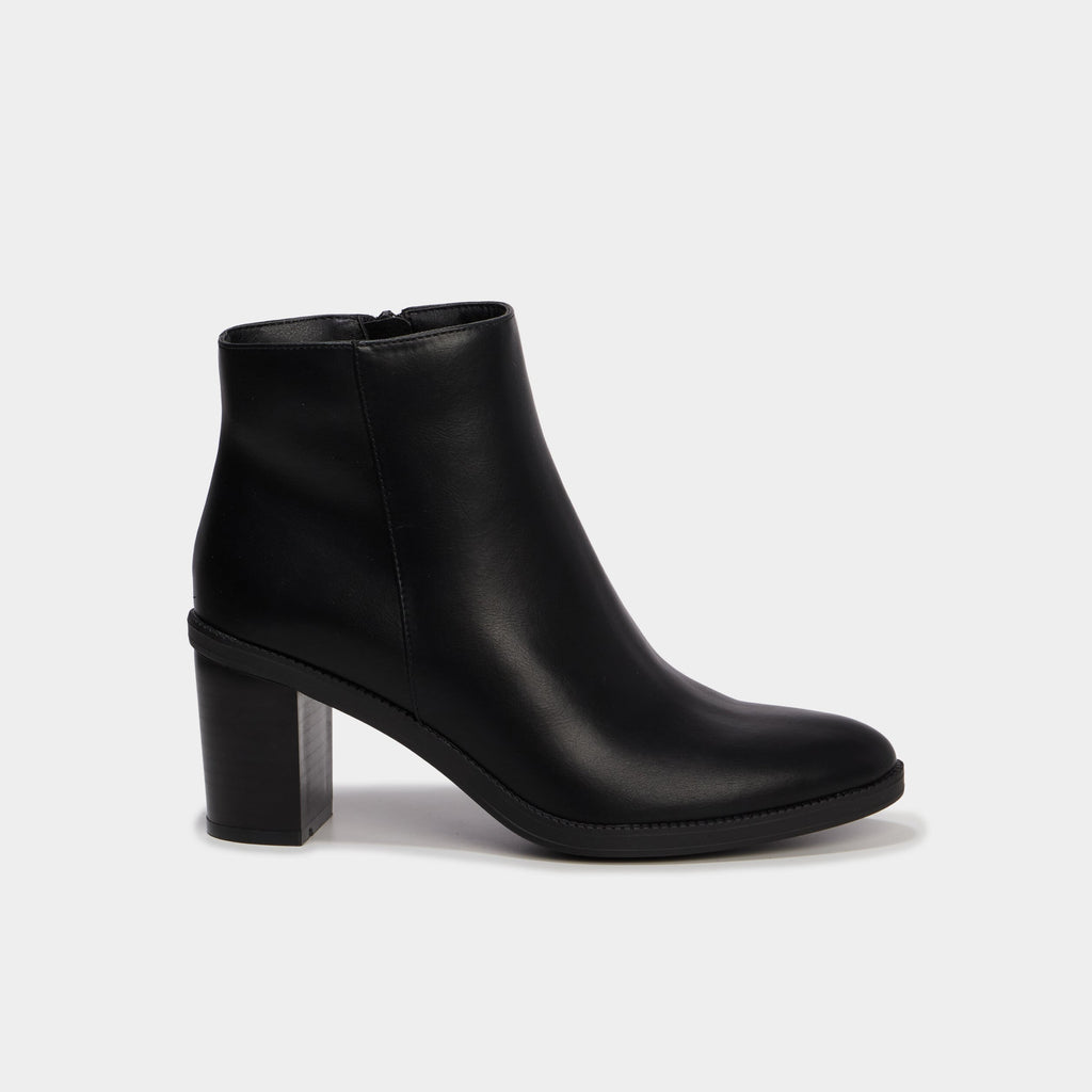 Bottines à talons carrés noir femme - 2
