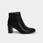 Bottines à talons carrés noir femme - 2