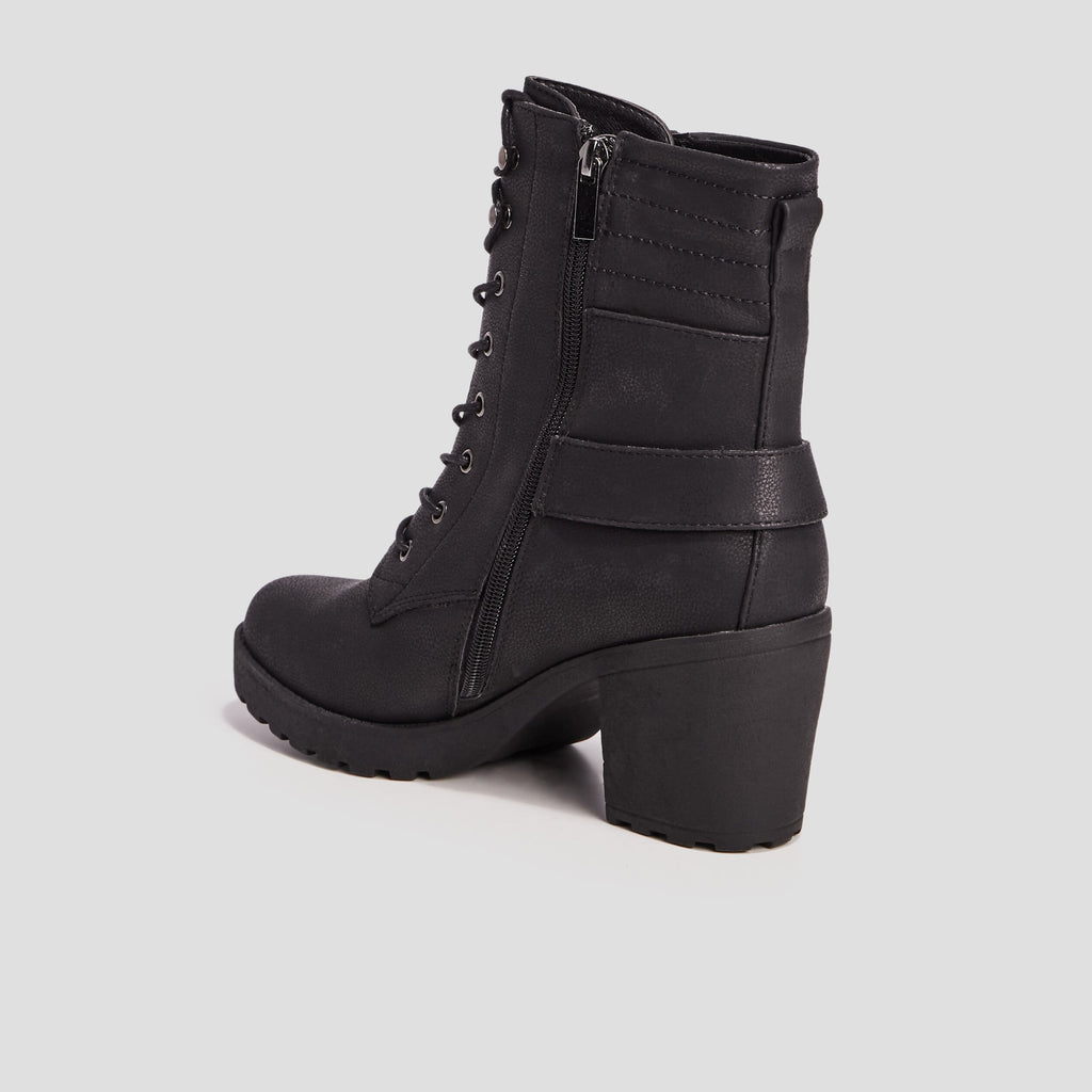 Bottines à talons et boucles noir femme - 2