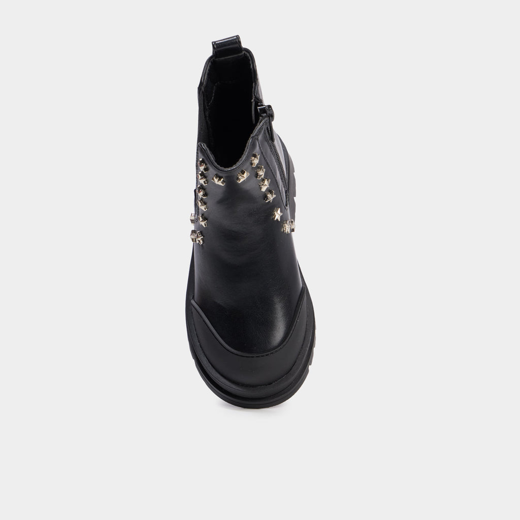 Bottines avec clous étoiles noir fille - 2