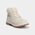 Bottines avec détails fausse fourrure creme fille - 1