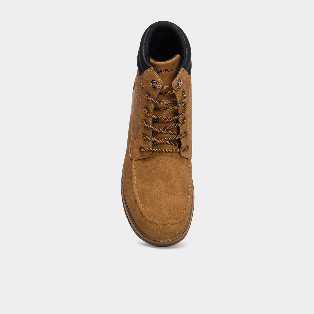 Bottines avec lacets marron clair homme - 2
