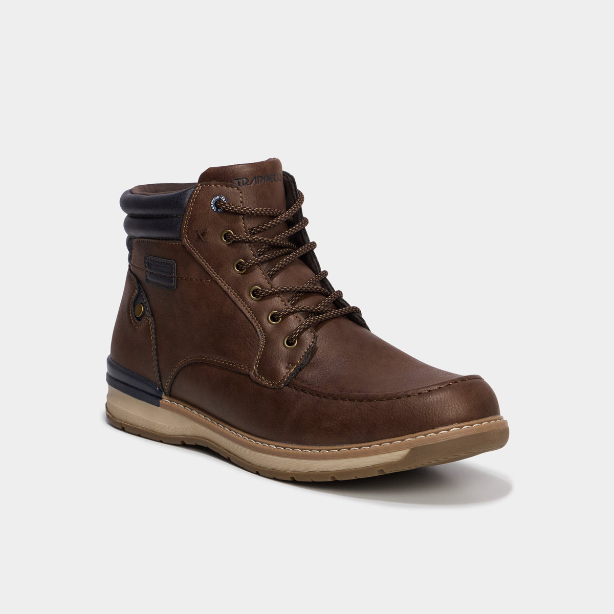 Bottines avec lacets marron clair homme - 3