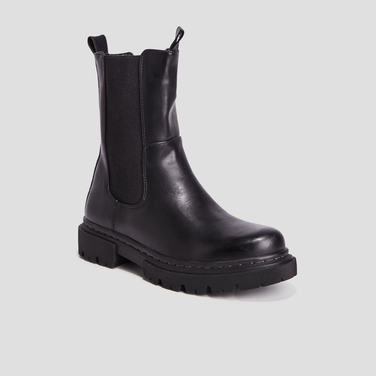Bottines chelsea élastiquées noir femme - 1