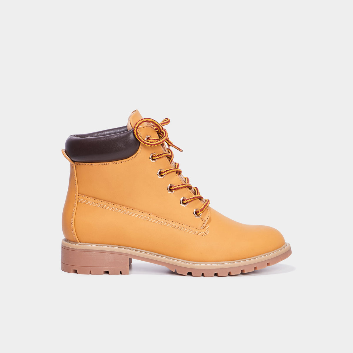Bottines crantées jaune moutarde femme - 2