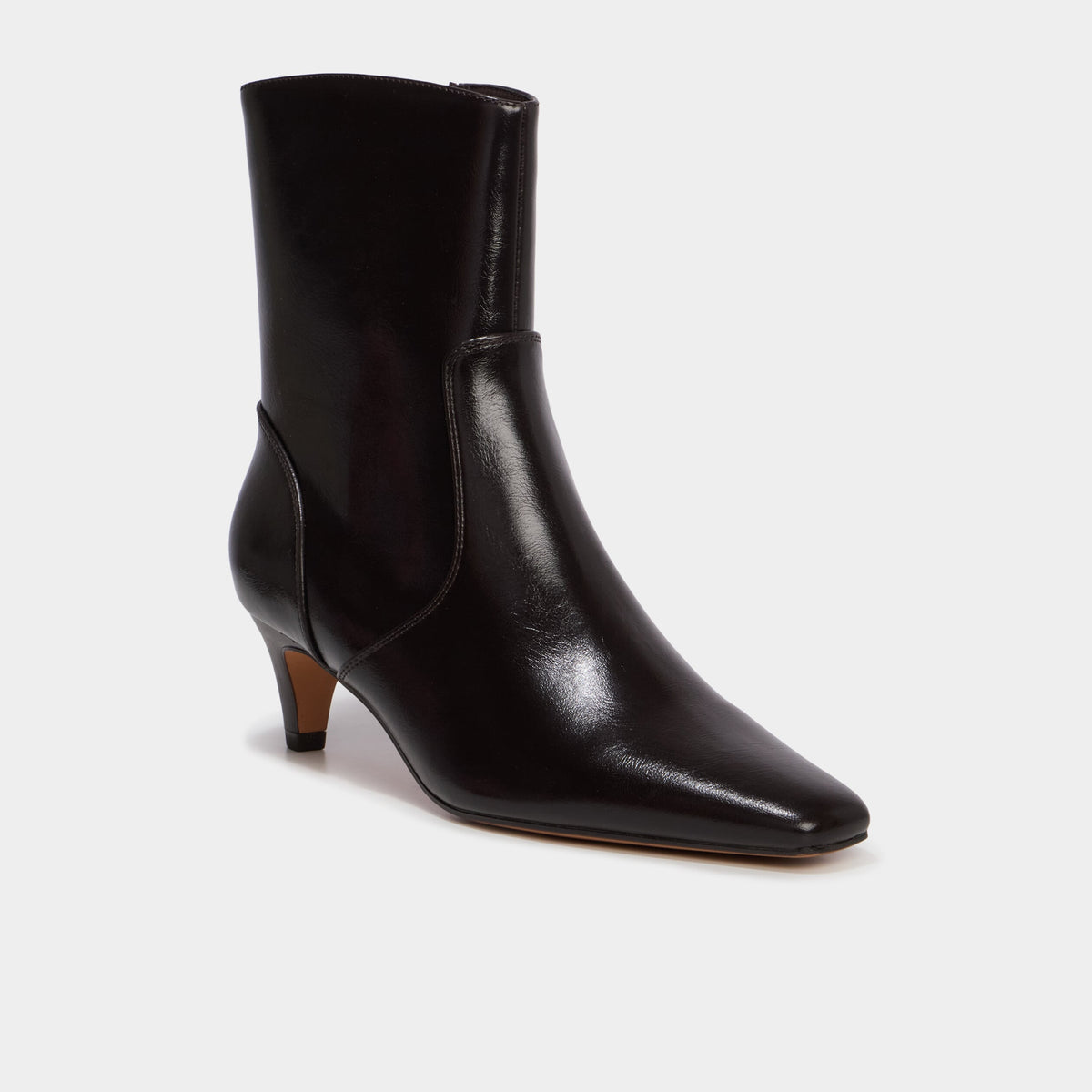 Bottines kitten heel zippées multicolore femme - 3
