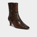 Bottines kitten heel zippées multicolore femme - 1