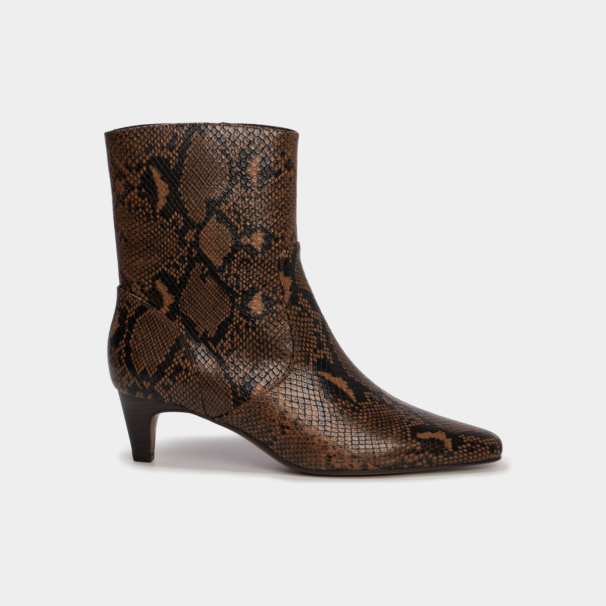 Bottines kitten heel zippées multicolore femme - 2