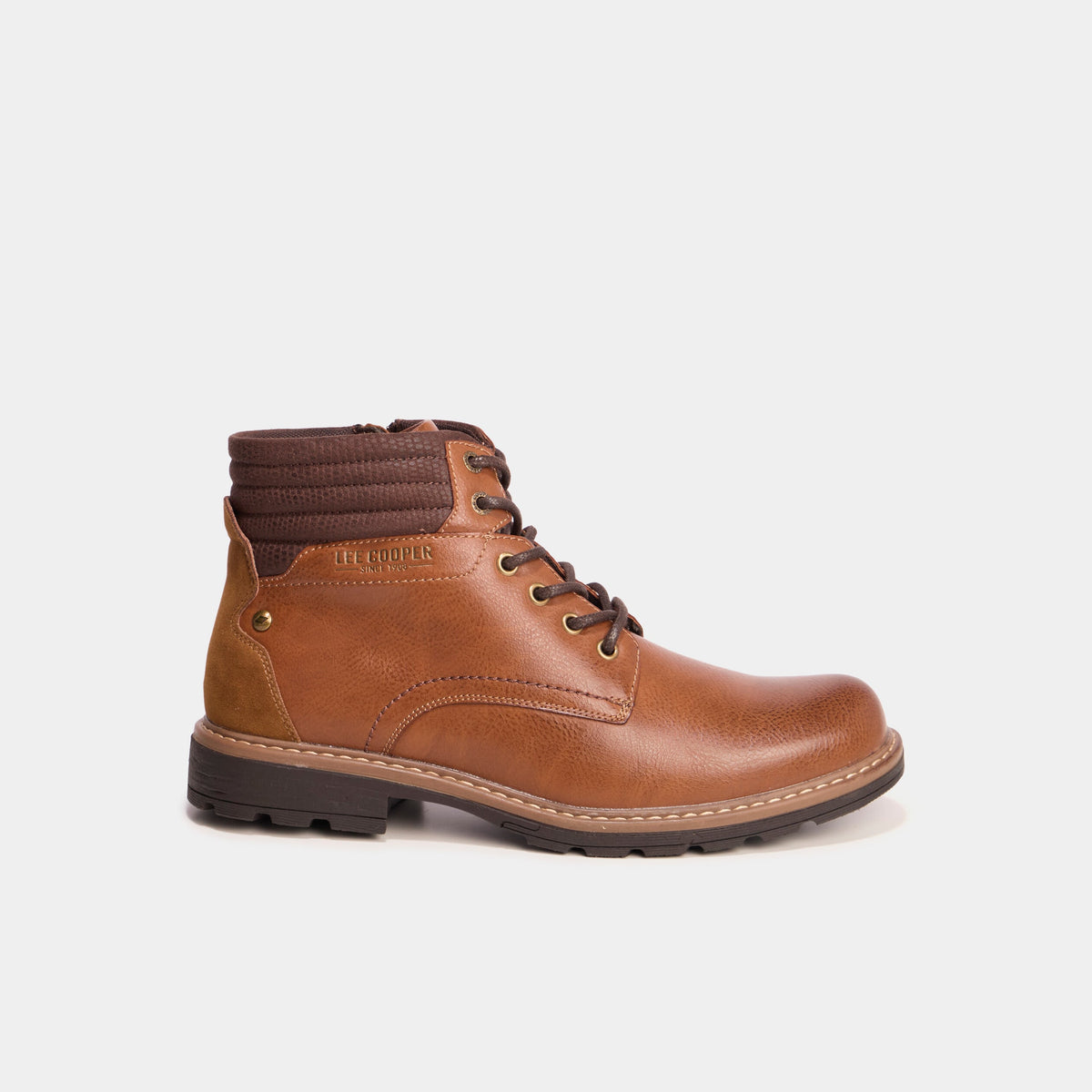Bottines montantes crantées zippées noir homme - 4