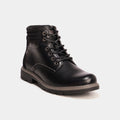 Bottines montantes crantées zippées noir homme - 1