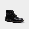 Bottines montantes zippées crantées noir homme - 1