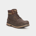 Bottines semelle crantées marron homme - 1
