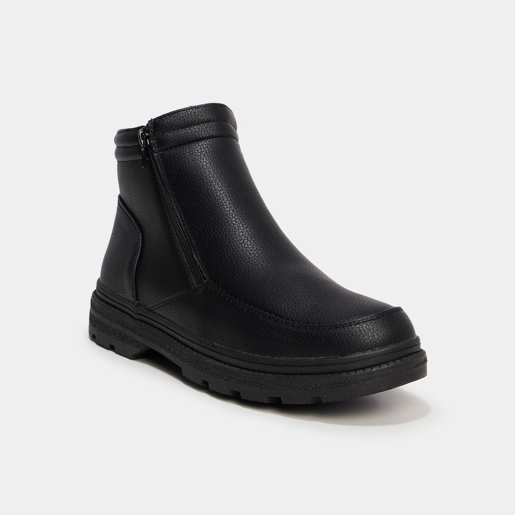 Bottines zippées noir homme - 1