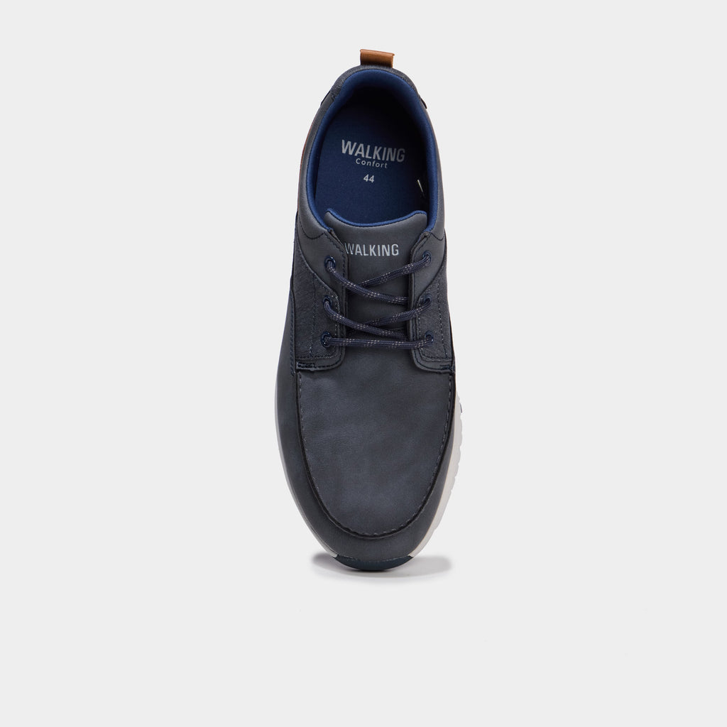 Chaussures à lacets bateau bleu homme - 2