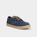 Chaussures bateau en jeans bleu homme - 1