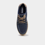 Chaussures bateau en jeans bleu homme - 2