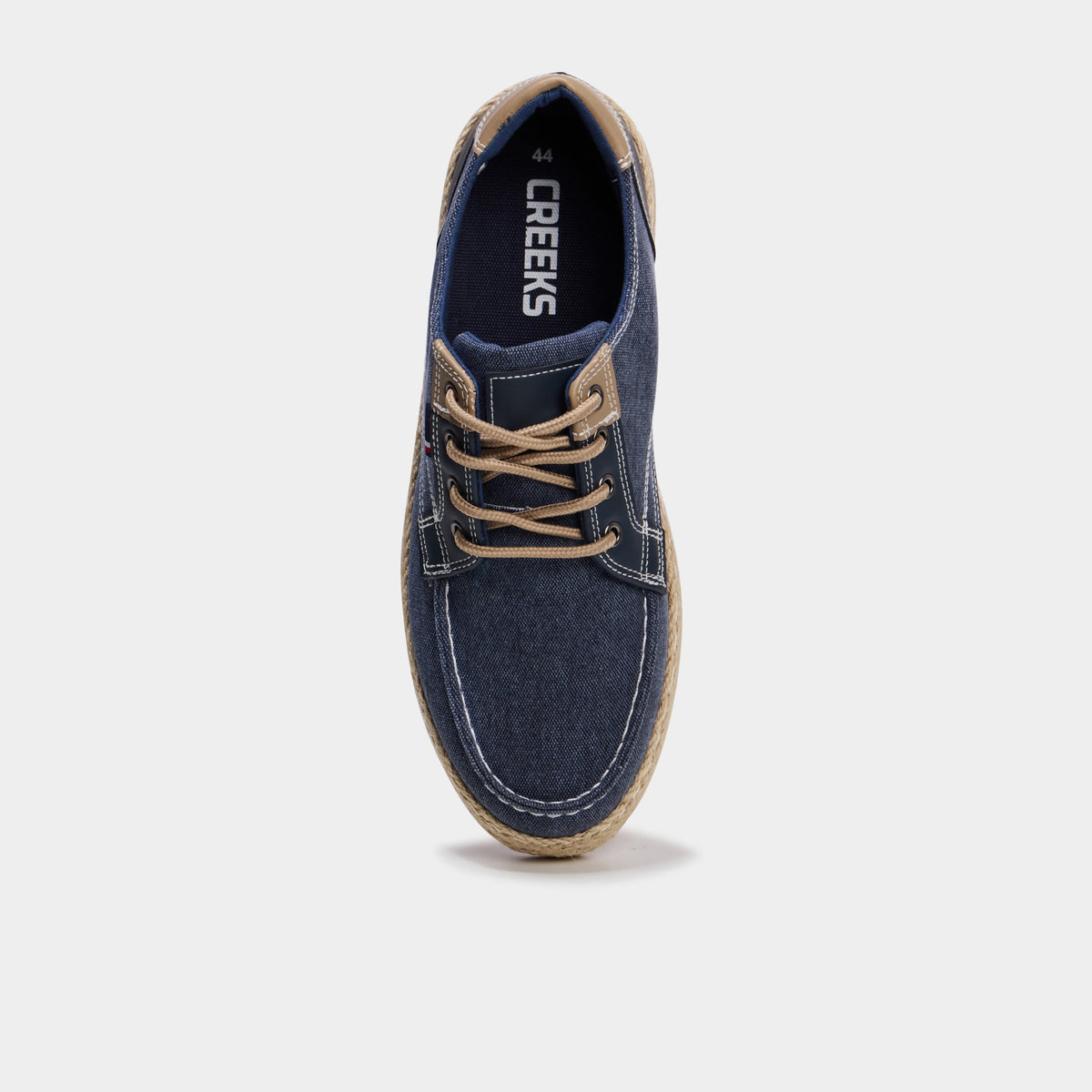 Chaussures bateau en jeans bleu homme - 2