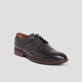 Derbies à lacets en cuir noir homme - 1