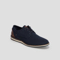 Derbies plates à lacets bleu marine homme - 1