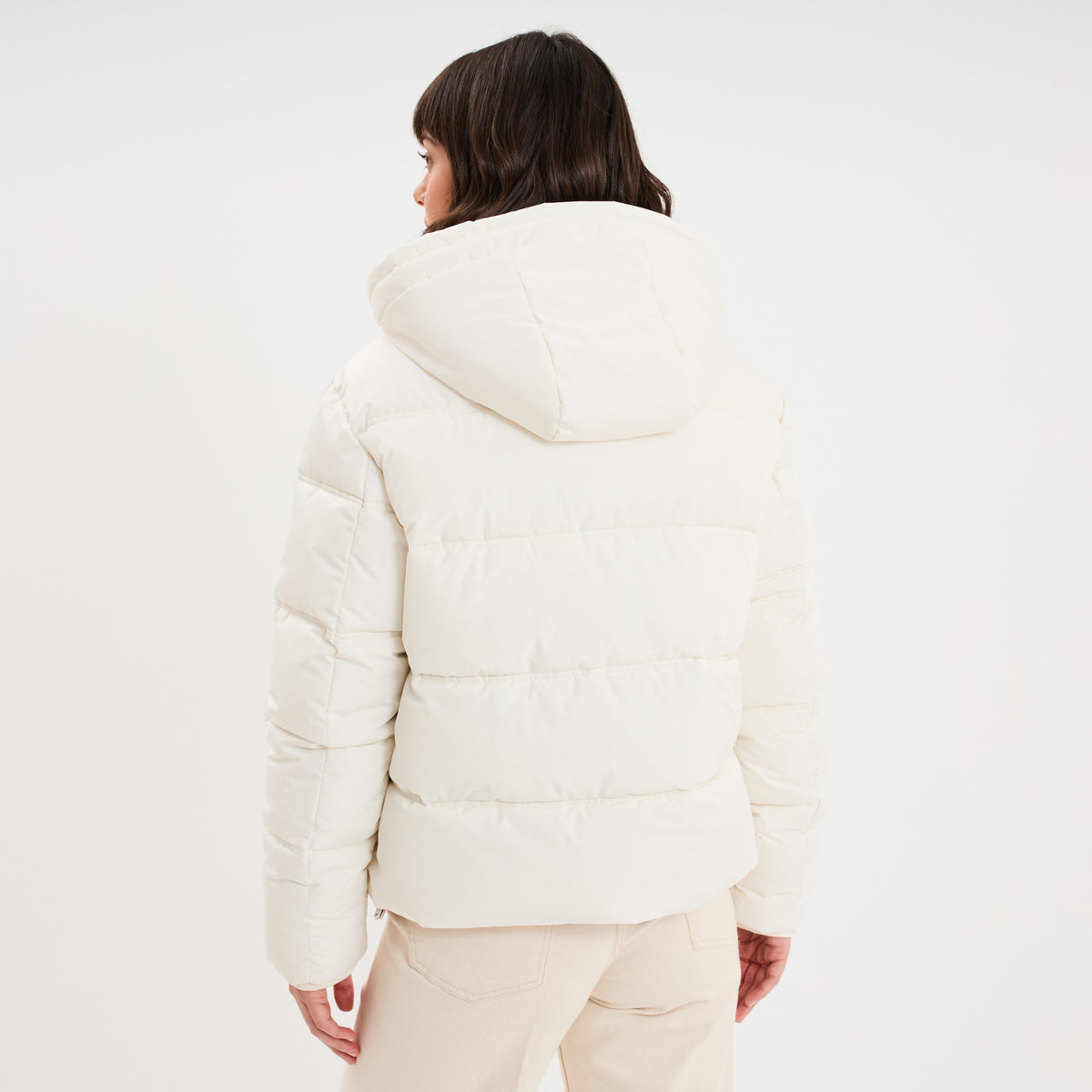 Doudoune à capuche zippée femme rouge femme - 8
