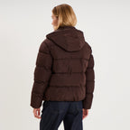 Doudoune à capuche zippée femme rouge femme - 4