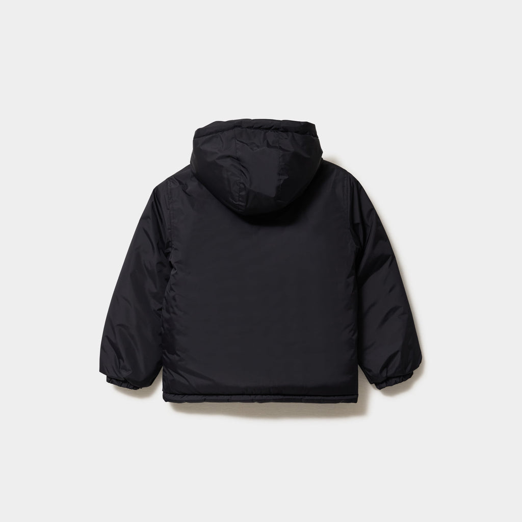 Doudoune réversible zippée à capuche noir garçon - 2