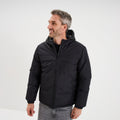 Doudoune zippée réversible à capuche noir homme - 1