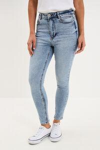 Women's High-Waist Cropped Skinny Jeans Double Stone