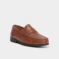 Mocassins en cuir marron clair homme - 1