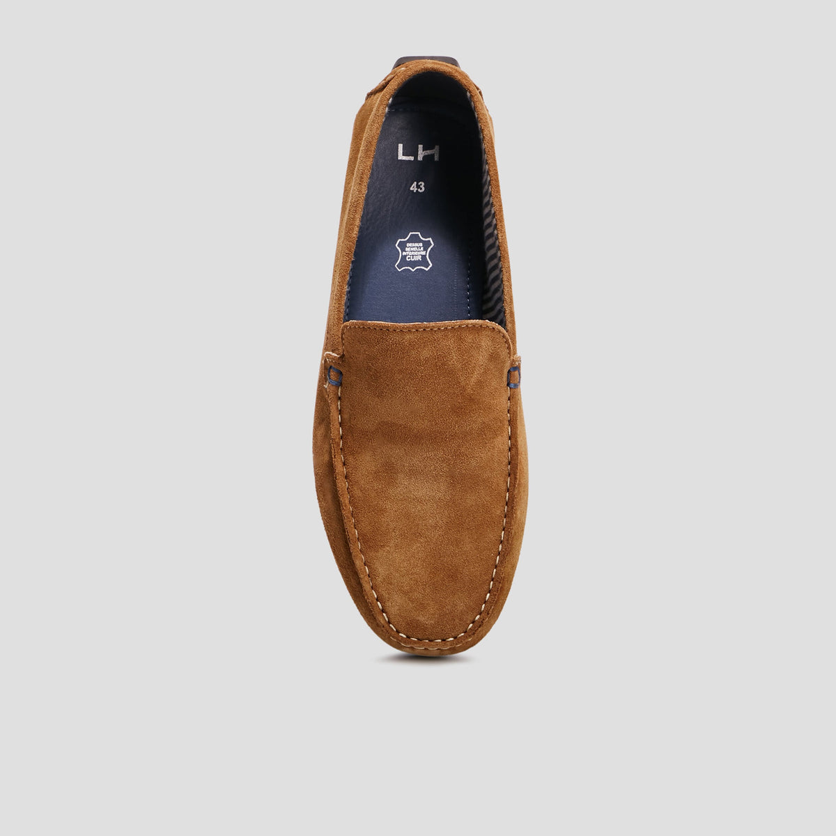 Mocassins en cuir sable homme - 2
