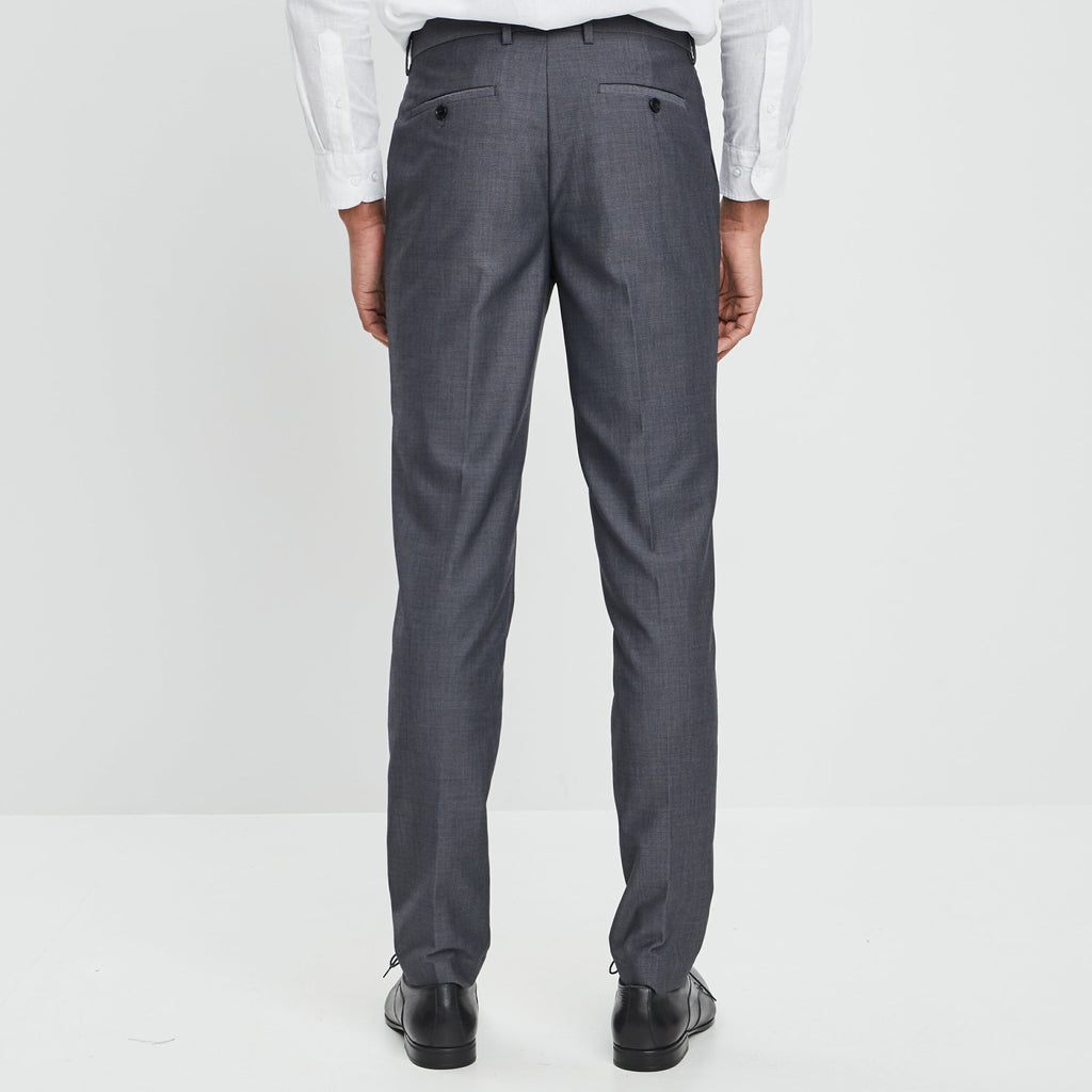 Pantalon slim gris clair homme - 2