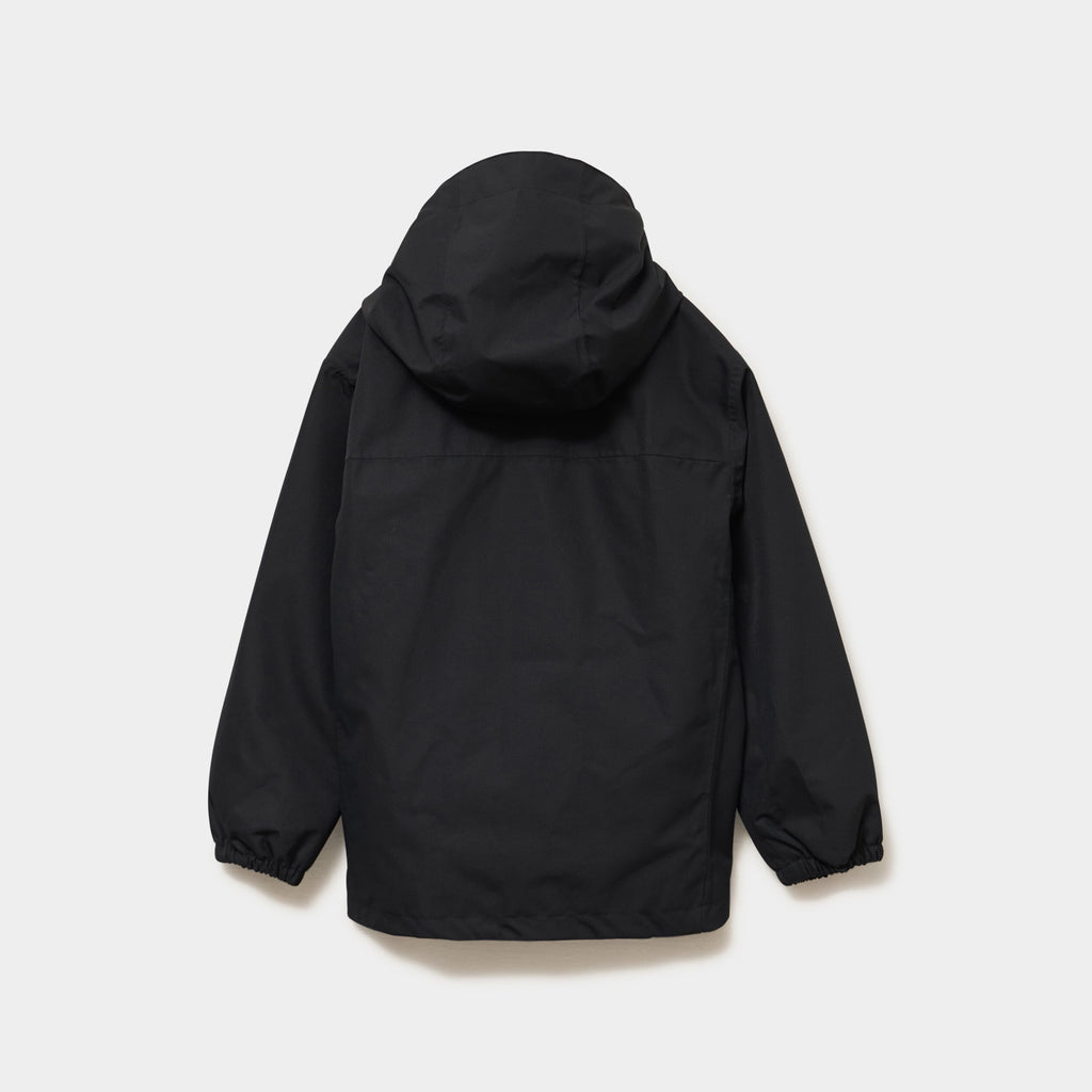 Parka 3-en-1 à capuche imperméable noir fille - 2