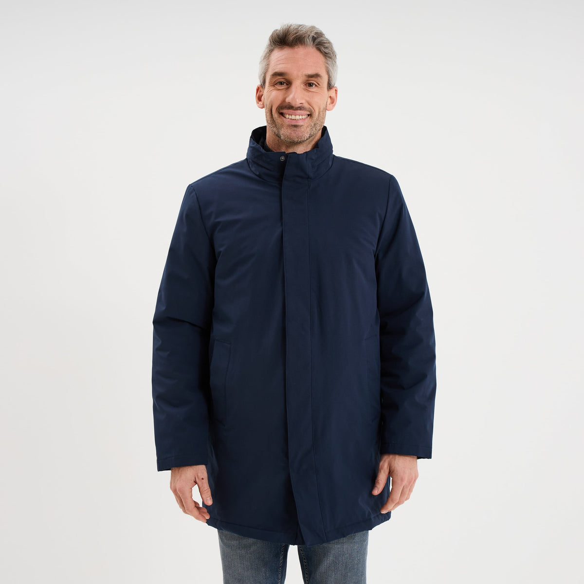 Parka 3-en-1 déperlante bleu foncé homme - 1