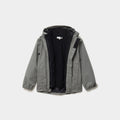 Parka 3-en-1 imperméable à capuche gris garçon - 1
