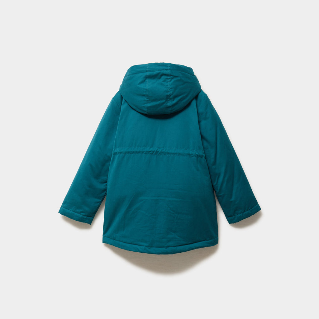 Parka 3-en-1 imperméable fourrée vert foncé fille - 2