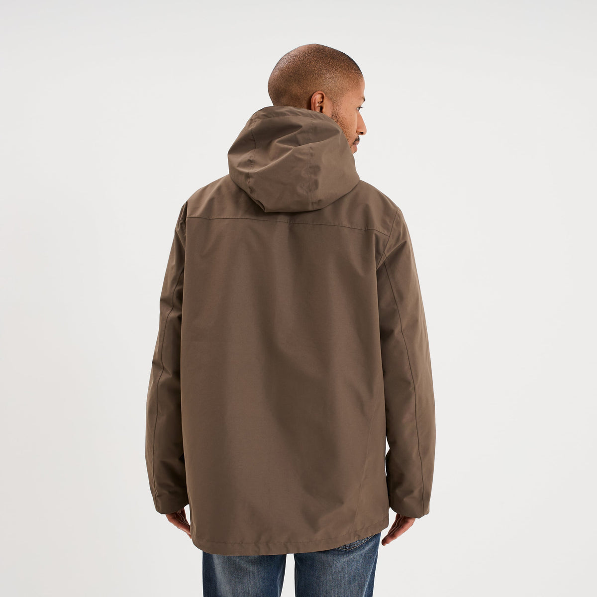 Parka chaude 3-en-1 imperméable vert kaki homme - 2