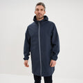 Parka imperméable coupe-vent à capuche gris foncé homme - 1