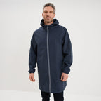 Parka imperméable coupe-vent à capuche gris foncé homme - 1