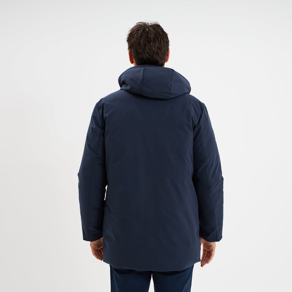 Parka mi-longue à capuche marron homme - 8