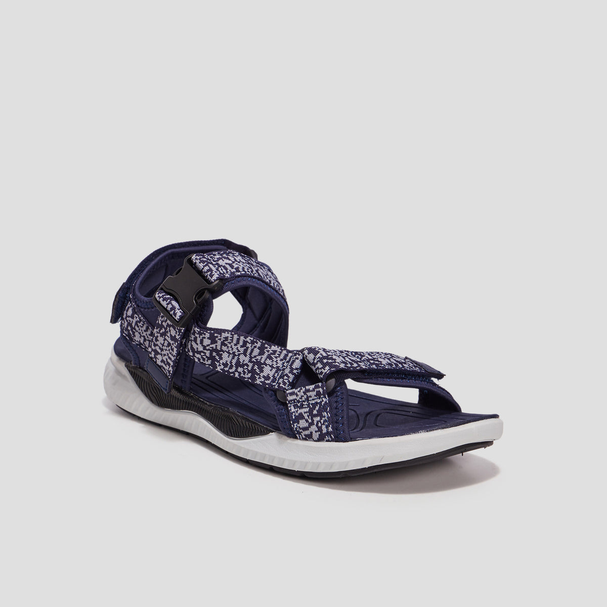 Sandales à scratchs bleu marine homme - 1