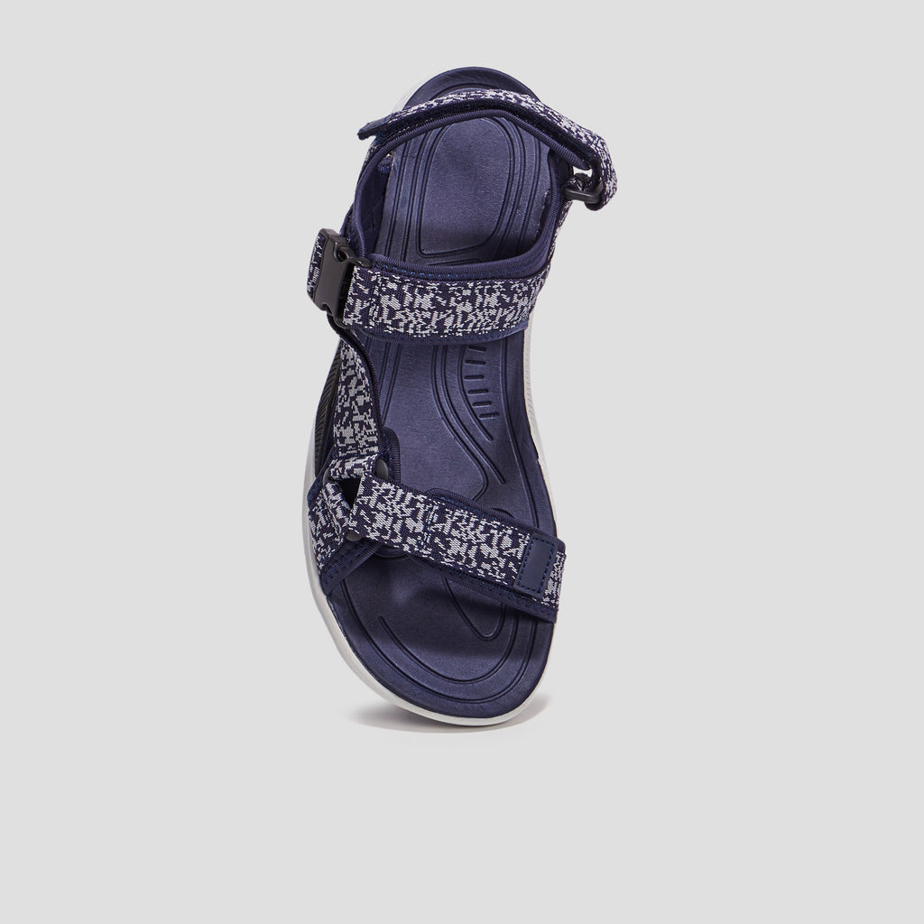 Sandales à scratchs bleu marine homme - 2